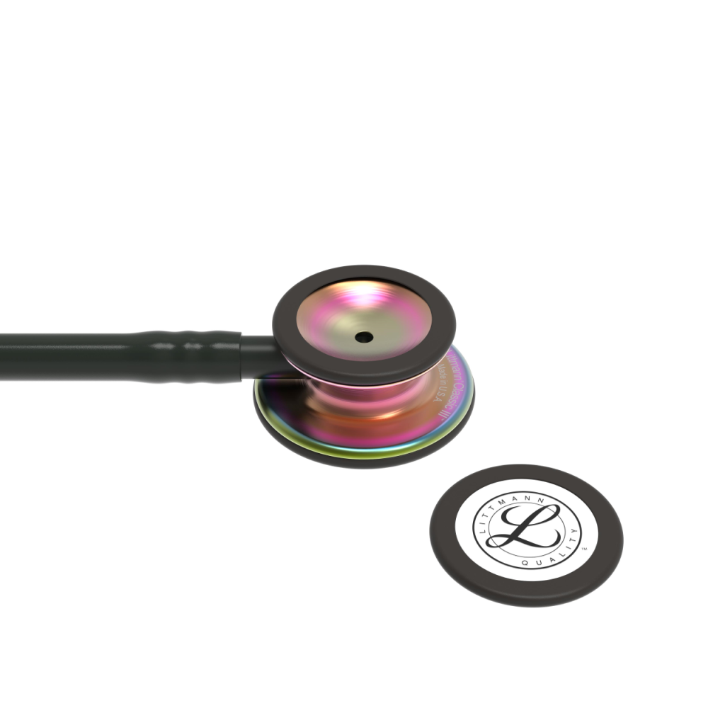 Stetoscop 3M Littmann Classic III Negru cu capsula curcubeu 5870 - capsula + diafragma