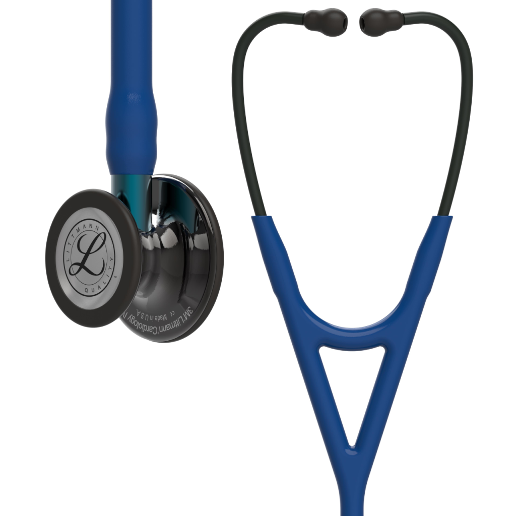 Stetoscop Littmann Cardiology IV Bleumarin capsula fumurie stem albastru 6202