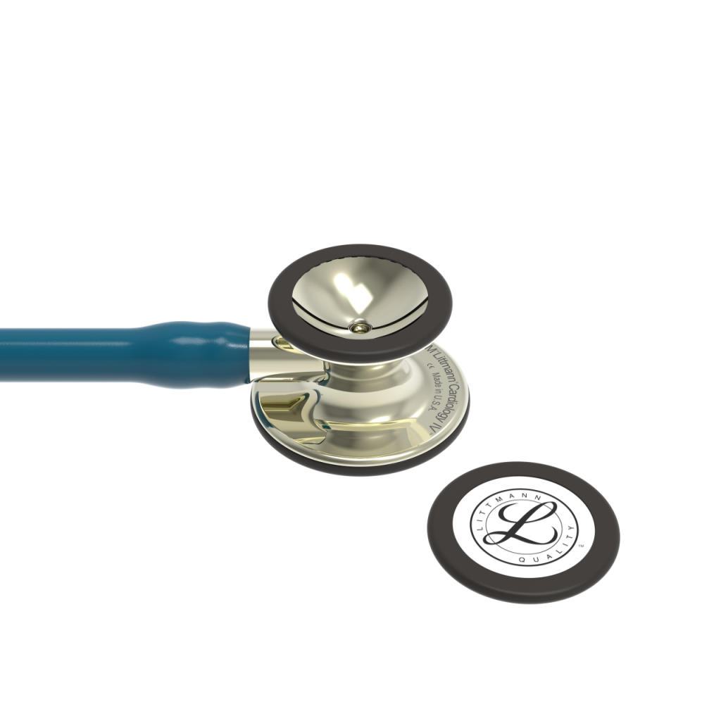 Stetoscop 3M Littmann Cardiology IV albastru caraibe, capsula sampanie 6190 - capsula + diafragma